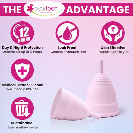Everteen Reusable Menstrual Cup for Women