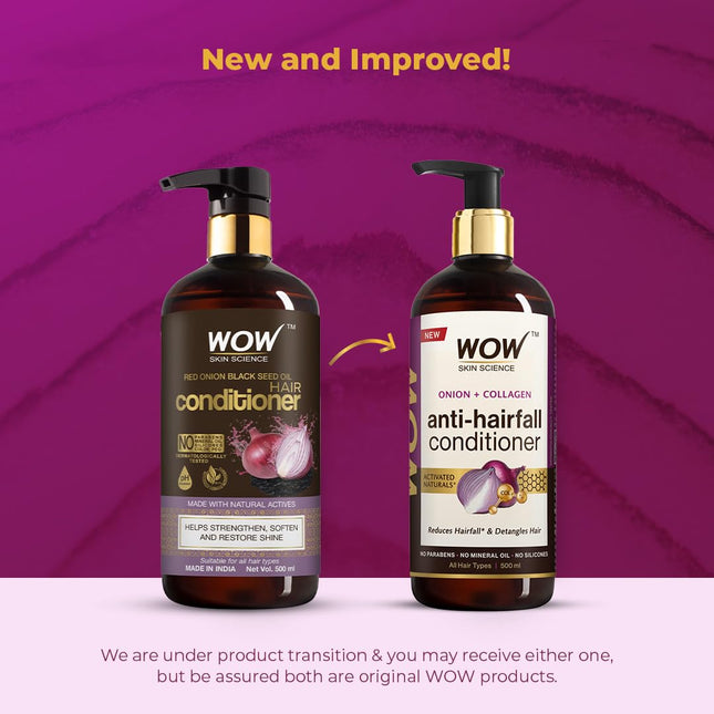 WOW Skin Science Red Onion Black Seed Oil Hair Conditioner-500ml