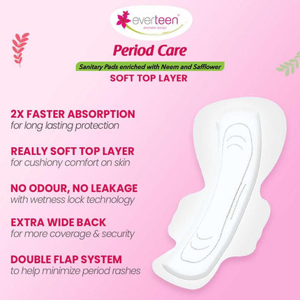 Everteen XXL Sanitary Napkin Pads with Cottony-Soft XX-Large, 320mm