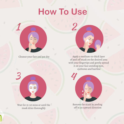 Glamveda Watermelon & Collagen Peel Off Mask- 100 gm