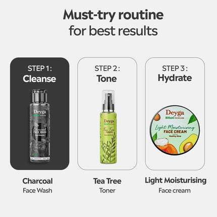 Deyga Charcoal Face Wash All Skin Types (100ml)