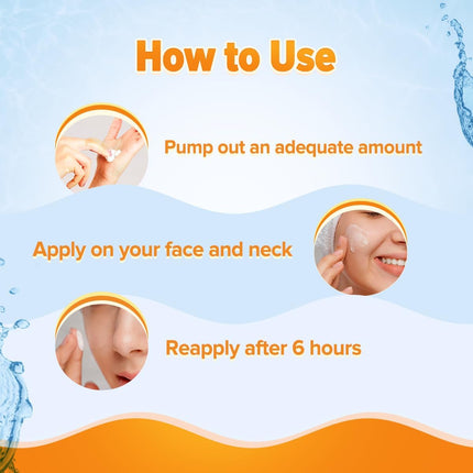 Aqualogica Glow+ Dewy Sunscreen SPF 50 PA++++ with Papaya & Vitamin C | For Oily, Combination & Dry Skin For Men & Women | 80g x 2