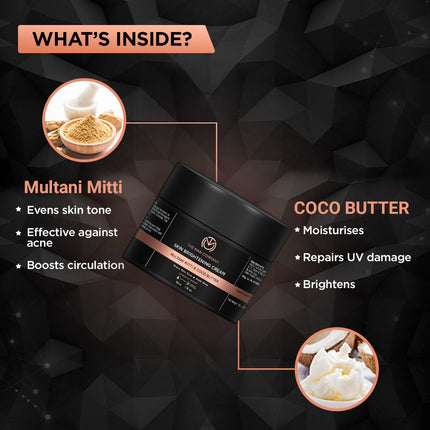 The Man Company Skin Cream with Multani Mitti, Coco Butter, Hyaluronic Acid  - 50gm