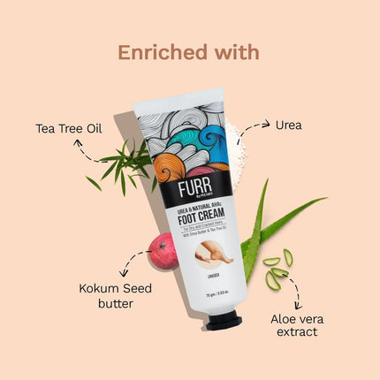 FURR 10% Urea & Natural AHAs Foot Cream -75G