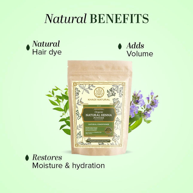 Khadi Natural Herbal Henna Organic Powder-100g