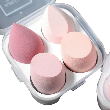 Midazzle Ultra soft Professional Beauty Blender Set for Face Makeup Multicolor Set of 4