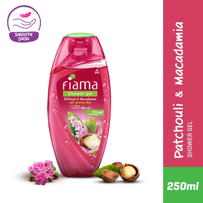 Fiama Body Wash Shower Gel Patchouli & Macadamia, 250ml