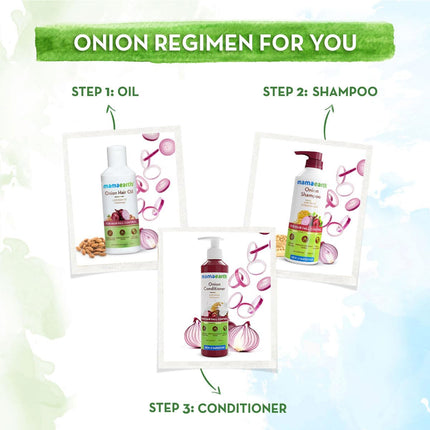 Mamaearth Onion Shampoo for Hair Growth and Hair Fall Control For Men & Women
