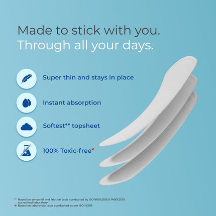 Nua Everyday Comfort Panty Liner | Pack of 40 liners 190mm