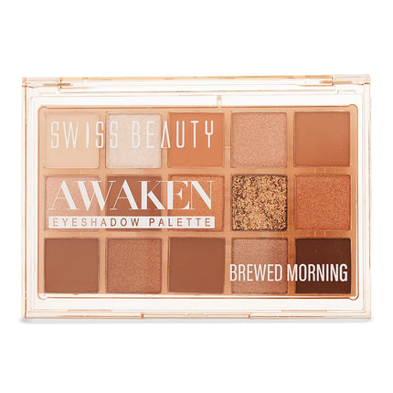 Swiss Beauty Awaken Eyeshadow Palette | Matte + Shimmer Finish-11g