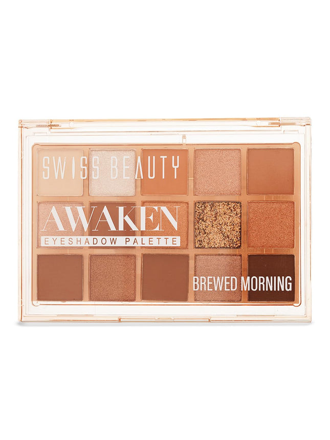 Swiss Beauty Awaken Eyeshadow Palette | Matte + Shimmer Finish-11g