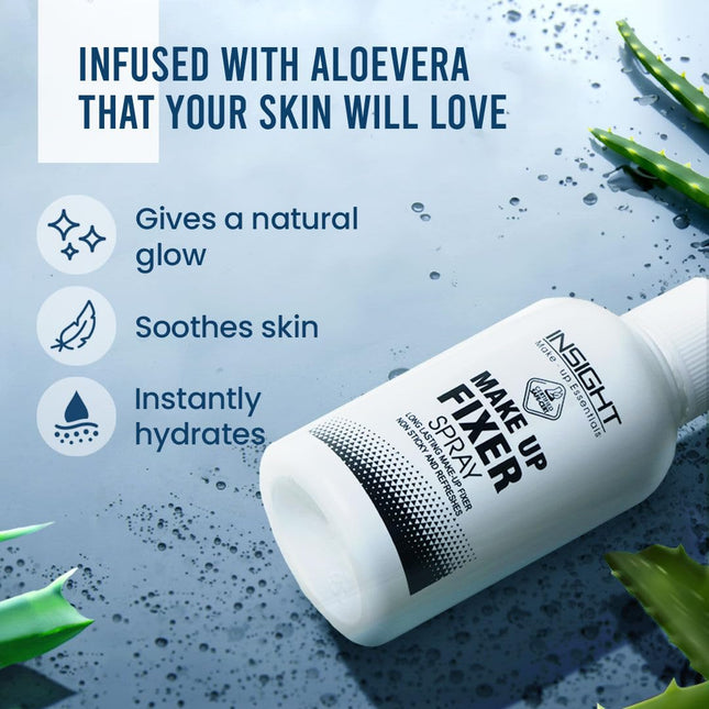INSIGHT Makeup Fixer for Long Lasting Makeup, Infused with Aloe Vera-75ml