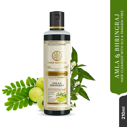 Khadi Natural Amla & Bhringraj Shampoo -210ml
