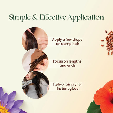 Moha Herbal Hair Serum with Hibiscus, Flaxseed & Water Lily-100ml