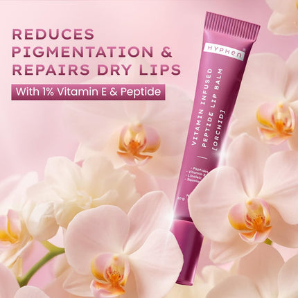 Hyphen Tinted Lip Balm | 1% Vitamin E, Peptide & 2% Squalane | 10g