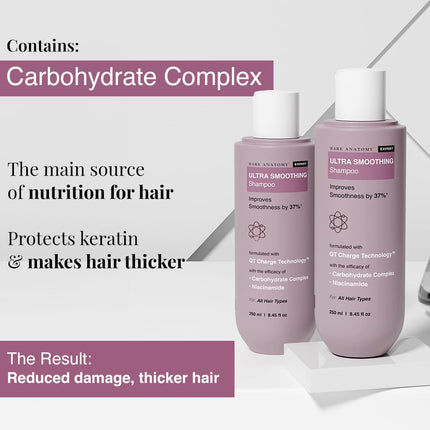 Bare Anatomy Ultra Smoothing Shampoo for Dry and Frizzy Hair-250ml