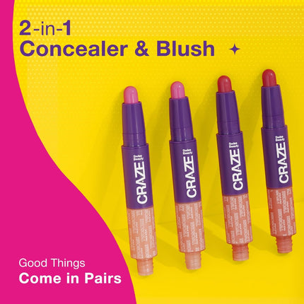 Swiss Beauty CRAZE Twosome Lightweight Face Stick -9.4g