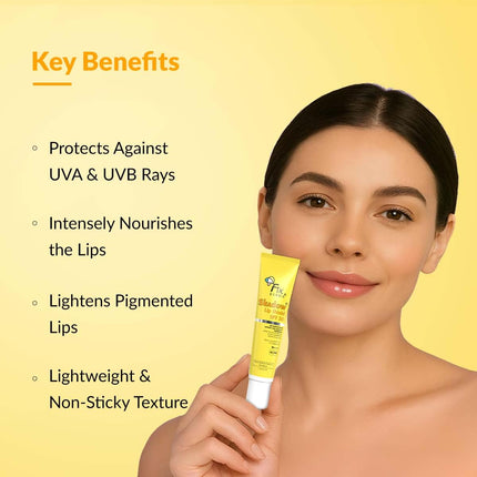 Fixderma Shadow SPF 50 Lip Shield Pa+++ Lip Balm with Cacao Seed Butter & Vitamin E -15gm