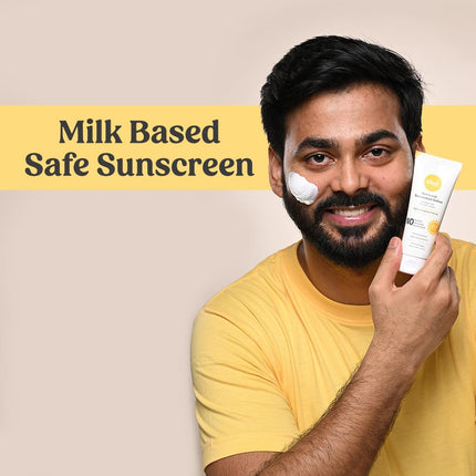 vilvah STORE Vilvah Melt-In-Milk Sunscreen Spf 50 Pa+++ With Soy Milk-60ml