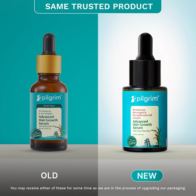 Pilgrim Redensyl 3% + Anagain 4% + Baicapil Advanced Hair Growth Serum (30ml)