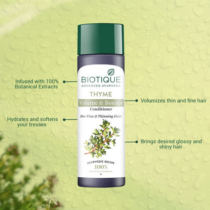 Biotique Bio Thyme Volume Conditioner Fine & Thinning Hair All Skin Types- 200ml