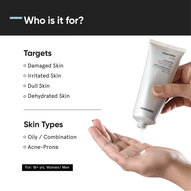 Minimalist 0.3% Ceramide Face Moisturizer -50gm