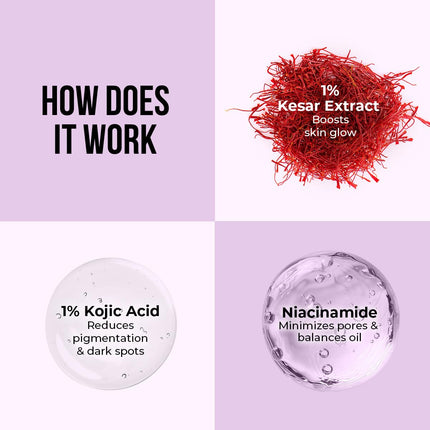 Dr. Sheth's Kesar & Kojic Acid Facewash | With Kesar, Kojic Acid, Niacinamide & Hyaluronic Acid-For All Skin Types |100 g