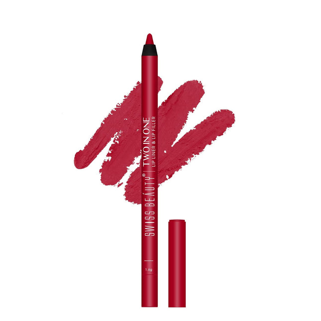 Swiss Beauty 2-In-1 Creamy Matte Lip Liner + Lip Filler -1.6g