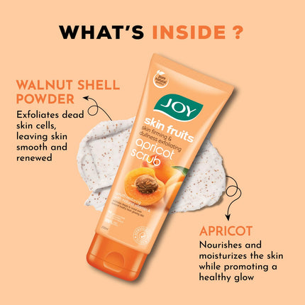 Joy Apricot & Walnut Face & Body Scrub for Blackheads Removal (200gm)