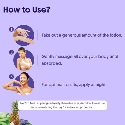 Aravi Organic De-Tan Body Lotion Combo | AHA BHA Body Lotion & SPF 50 PA++++ Sunscreen