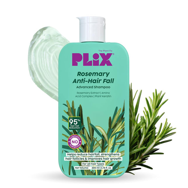 The Plant Fix Plix Rosemary Advanced Anti HairFall Shampoo for Decreases Hair Fall & Breakage - 200 ml