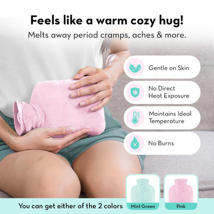 Plush Cuddle Buddy Hot Water Bag  1000 ml | Removable & Washable Fur Cover