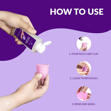 AZAH Menstrual Cup Wash 100 ml | Plant-Based