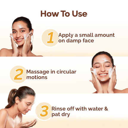 Mamaearth Ubtan Natural Glow Face Wash with Turmeric & Saffron For Men & Women | 100 ml