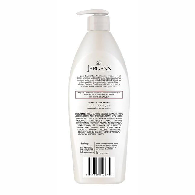 Jergens Original Scent Dry Skin Lotion, Body and Hand Moisturizer-400ML