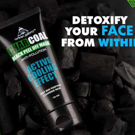 UrbanGabru Charcoal Black Peel Off Mask-60gm