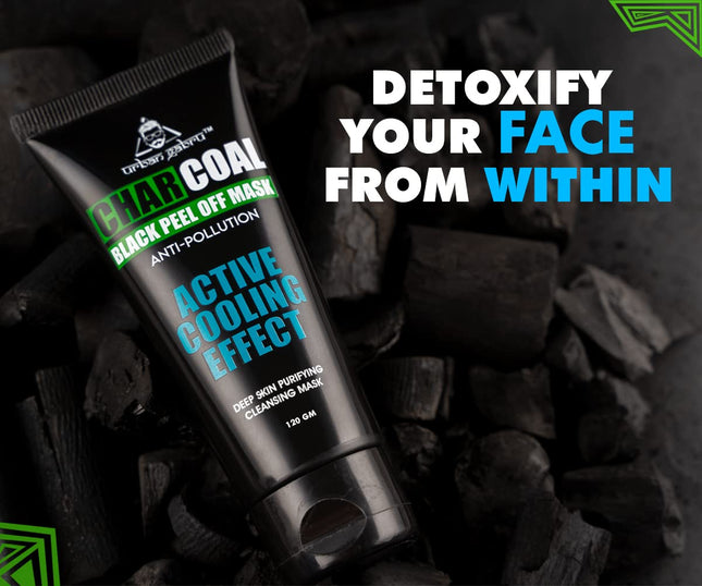 UrbanGabru Charcoal Black Peel Off Mask-60gm