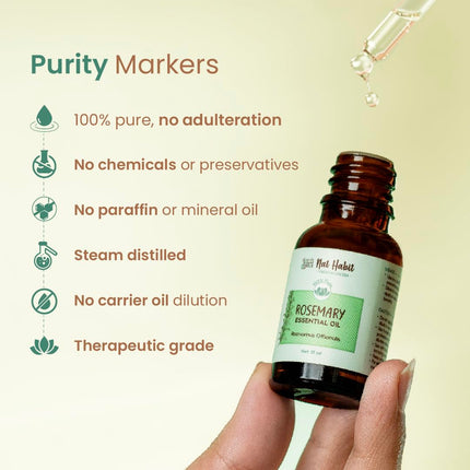 Nat Habit Pure Rosemary Essential Oil-15ml