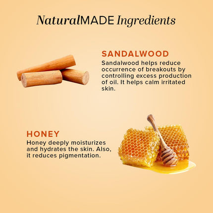 Khadi Natural Sandalwood & Honey Face Wash-210ml