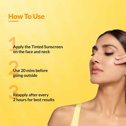 Fixderma Shadow Tinted Sunscreen Tan SPF 50 PA+++ | 1% Hyaluronic Acid & Vitamin E-30gm