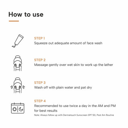 DERMATOUCH Bye Bye Pigmentation Face Wash | 70g