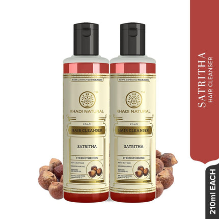 Khadi Natural Satritha Shampoo - 210ml Pack of 2