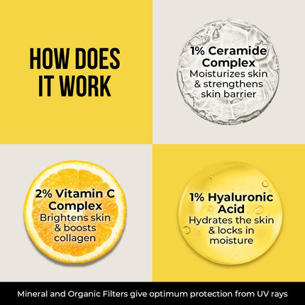 Dr. Sheth's Ceramide & Vitamin C Sunscreen SPF 50+ PA++++| 50 g