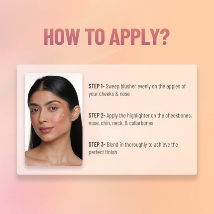 Swiss Beauty Baked Shimmer Blusher And Highlighter Palette -7g