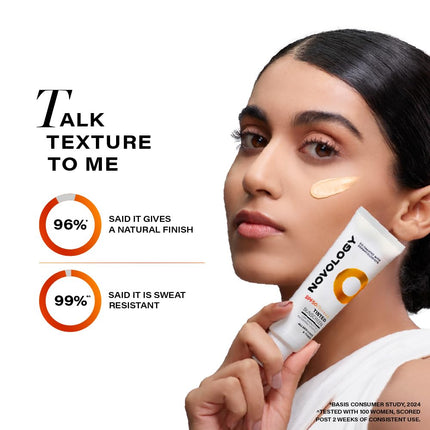 Novology SPF 50 PA++++ Tinted Sunscreen-50gm