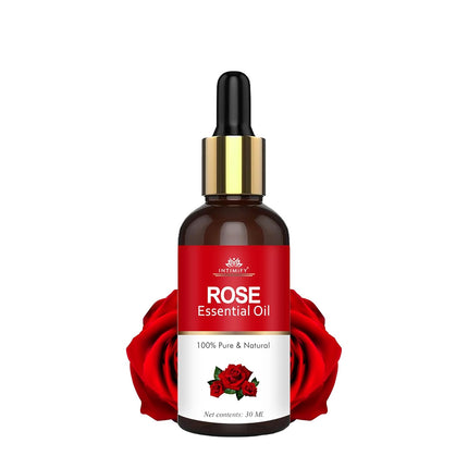 INTIMIFY Rose Essential Oil, For Face, Skin, Hair Growth, Diffuser, Soap Making 30 ml