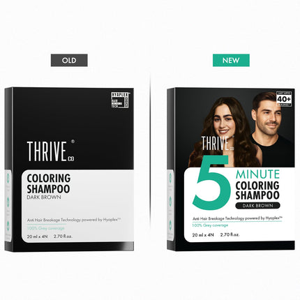 ThriveCo Hair Coloring Shampoo Pack of 4 x 20ml (80ml)