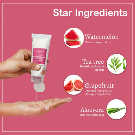 Glamveda Watermelon & Collagen Peel Off Mask- 100 gm