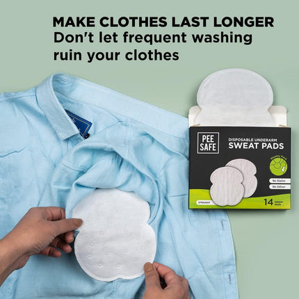 PEESAFE Disposable Underarm Sweat Pads (Pack of 14)