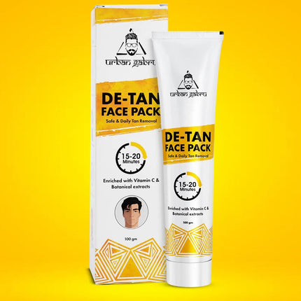 UrbanGabru De-tan Face Pack with Vitamin C & Aloe Vera Extracts-100gm